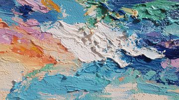 Malen Farben gemischt weiche Farben künstlerisches Panorama von TheXclusive Art