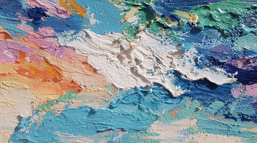 Malen Farben gemischt weiche Farben künstlerisches Panorama