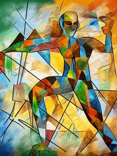 Abstract Man By Sanjay Kumar Style Abstract