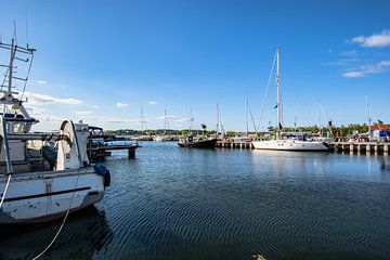 Port de Thiessow sur l'île de Rügen, péninsule de Mönchgut