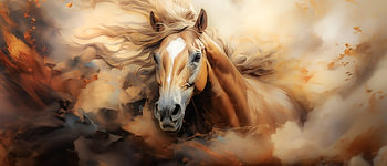 Chevaux en liberté