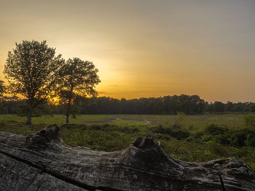 Zonsondergang Leudal