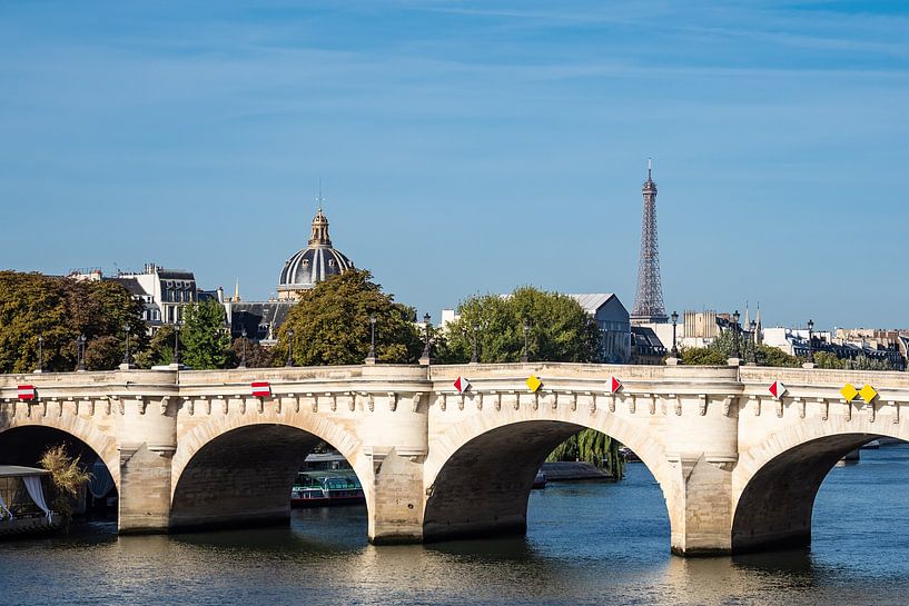 Blick auf die Brücke Pont Neuf in Paris, Frankreich van Rico Ködder
