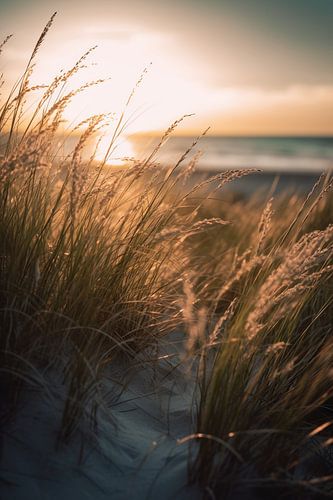 Grasses on the sandy beach V3