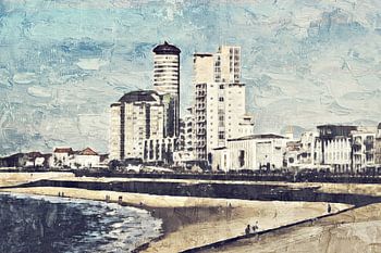 De boulevard van Vlissingen (Zeeland) (kunstwerk)