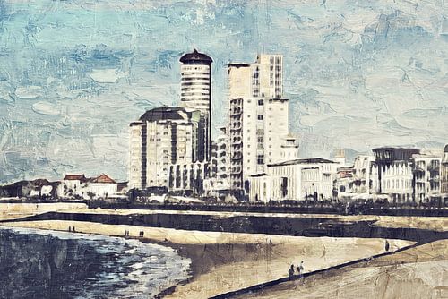The boulevard of Vlissingen (Zeeland) (artwork)