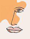 Face abstrakte Kunst von Marion Tenbergen Miniaturansicht