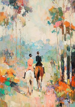 Reiter auf Waldpfad von Niklas Maximilian