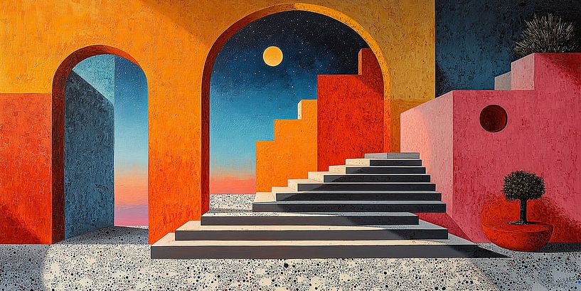 Interieurontwerp Surrealisme Architectuur Ontwerp Meetkunde van Niklas Maximilian