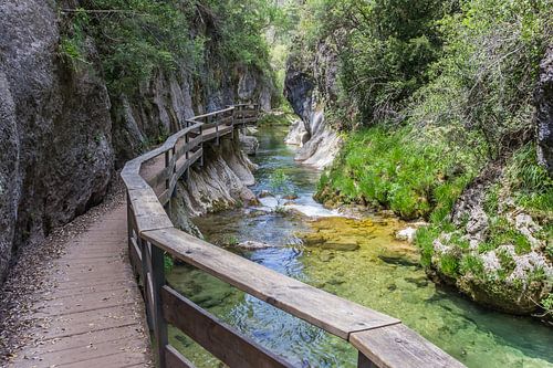 Small stream through a gorge in Andalusia