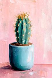 Kaktus im Topf von Poster Art Shop