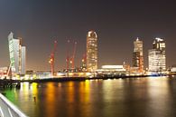 Rotterdam skyline in the evening by Rene du Chatenier thumbnail