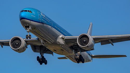 KLM Boeing 777-300 passagiersvliegtuig.