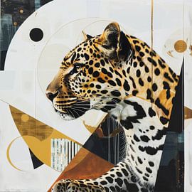 Geometrischer Leopard von Poster Art Shop