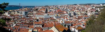 Panorama Lissabon van Ton de Koning