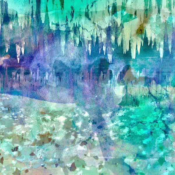 Regenwald in Wasserblau von FRESH Fine Art