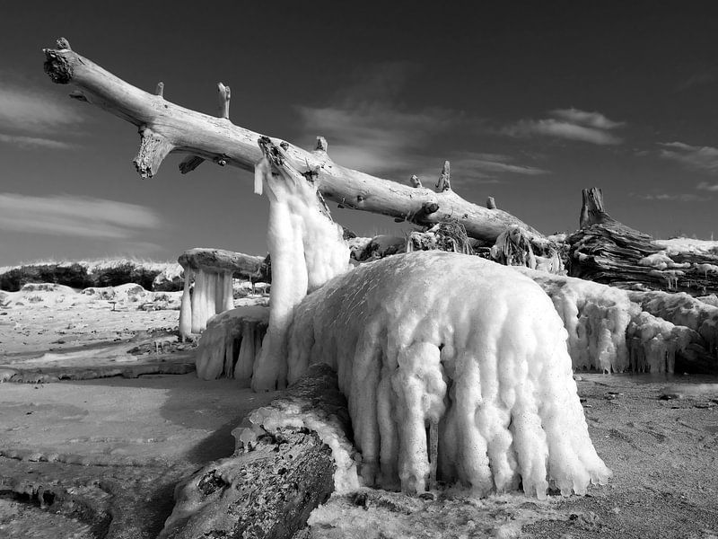 Eisriesen – Darß Weststrand im Winter 2018 von Jörg Hausmann