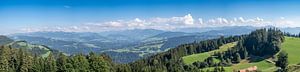 Berglandschap in de Vorarlberg Alpen in Oostenrijk tijdens de zomer van Sjoerd van der Wal Fotografie