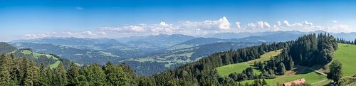 Berglandschap in de Vorarlberg Alpen in Oostenrijk tijdens de zomer