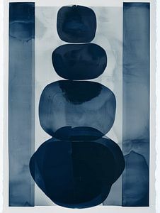 Indigo, modern und abstrakt