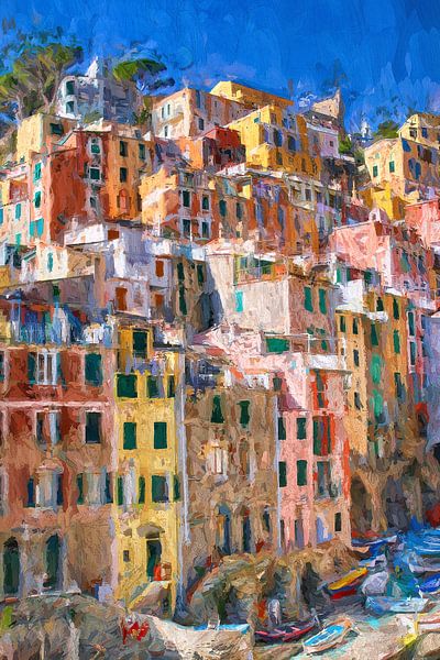 Riomagiore Cinqueterre, Italie van Patricia Hofmeester