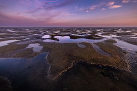 Aube sur les Wadden en Frise