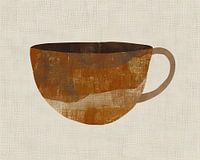 Terrakotta-Becher-Malerei