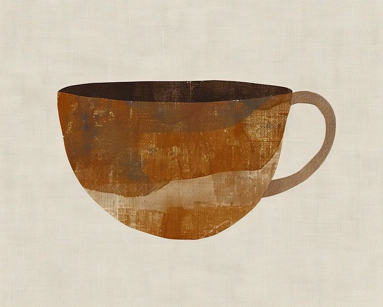 Terracotta Mug Painting by Modern Collection