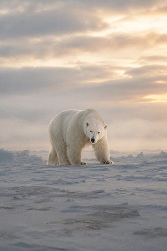 Polar Bear in Arctic Silence – Fine Art Wildlife Photography by Design Wall Arts