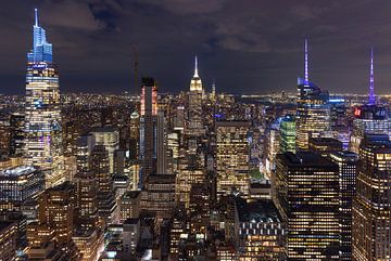 Skyline New York City - Empire State Building (U.S.A.) van Marcel Kerdijk