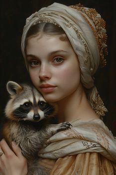 The young lady and her faithful companion