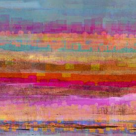 geometrische Landschaft  spanische Nacht 111 von Claudia Gründler