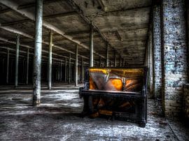 Abandoned Factory Germany HDR Piano by Natasja Martijn