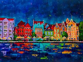 Curaçao in the evening by Happy Paintings / Renata Rolefes