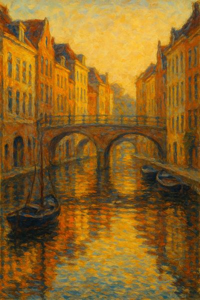 Oudegracht Glow - Abend in Utrecht von Travel Shop