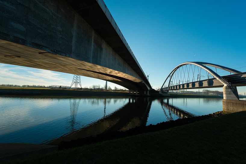 Havenbruggen in Rotterdam van Brian Morgan