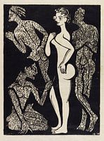 La femme et les hommes, ERNST LUDWIG KIRCHNER, 1937