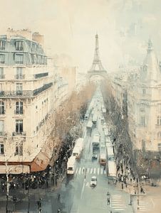 Straßenleben in Paris