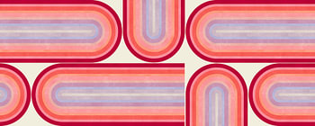 Red geometric shapes 3