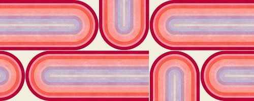 Red geometric shapes 3