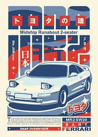 Toyota MR2 SW20 van Kaminarirace