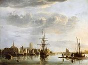 View of Dordrecht, Aelbert Cuyp by Masterful Masters thumbnail