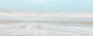Abstrakter Strand auf Ameland von Huub de Bresser