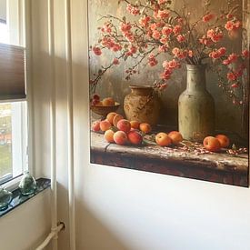 Customer photo: Blossom and peaches, still life by Studio Allee, on ArtFrame