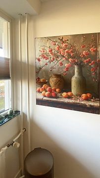 Customer photo: Blossom and peaches, still life by Studio Allee