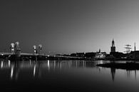 Avond bij de Kamper stadsbrug van Erik Veltink thumbnail