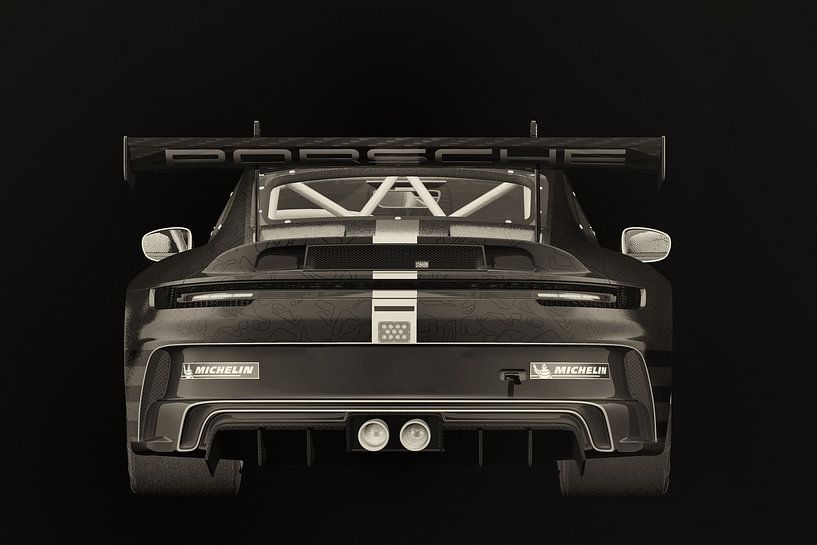 Porsche 911 GT-3 RS - Cup 2021 achter van Jan Keteleer (JanKé): Een reis voorbij het canvas