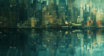 NYC Skyline Creatief van fernlichtsicht