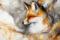 Fox with gold accents by Imperial Art House thumbnail