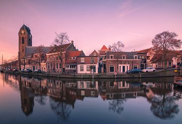 Oudewater at sunset